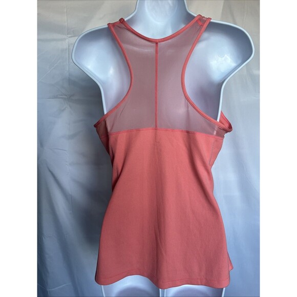 Nike Tank Top Size Medium Peach Coral Racerback Shirt Gym Running Training Run - Picture 6 of 10